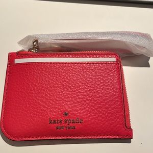 Kate Spade Jackson Small Card holder Wristlet in Stoplight